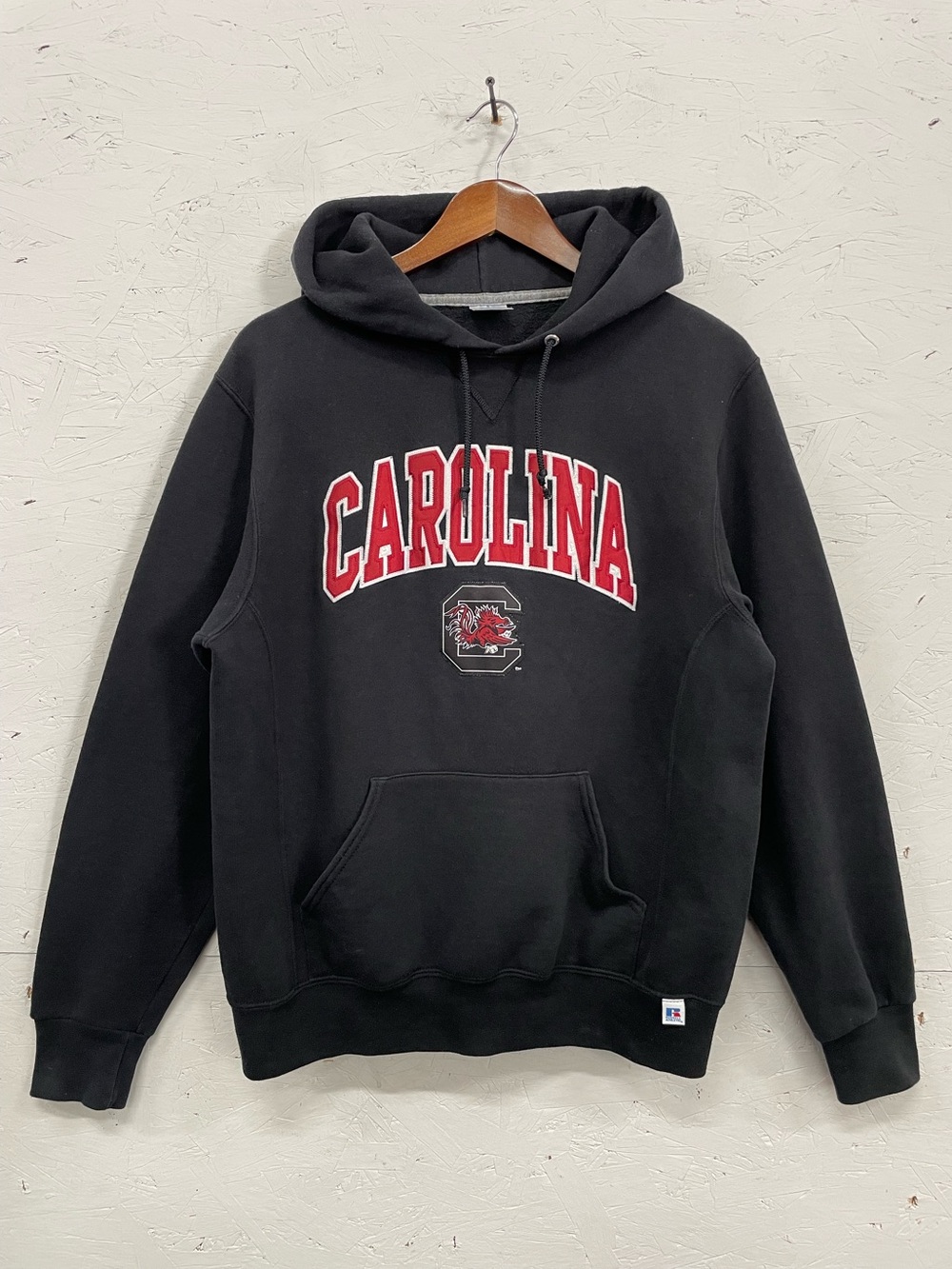 Vintage 90s Russell Athletic University of South Carolina Hoodie, Size M, Black